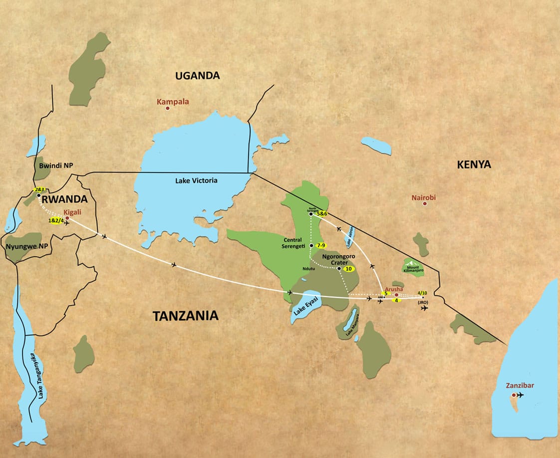 rwanda-gorillas-tanzania-wildlife-9-days