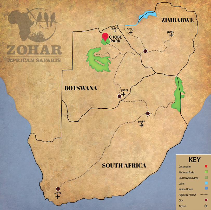 chobe-national-park-map