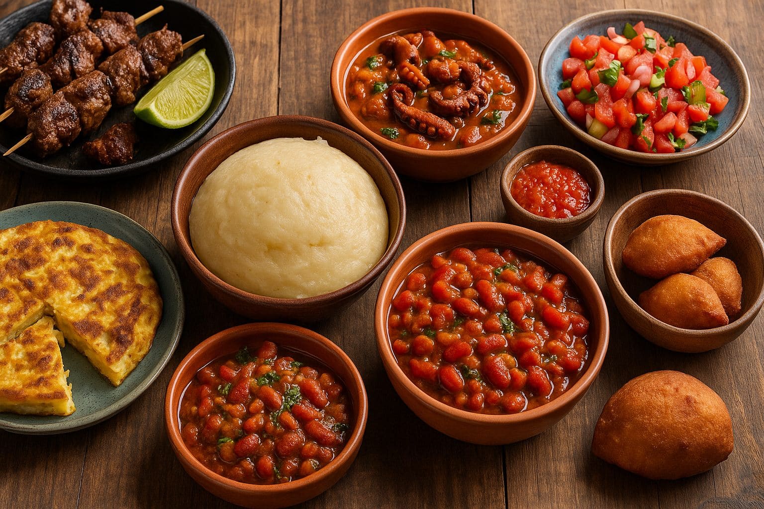 Examples of Tanzanian food
