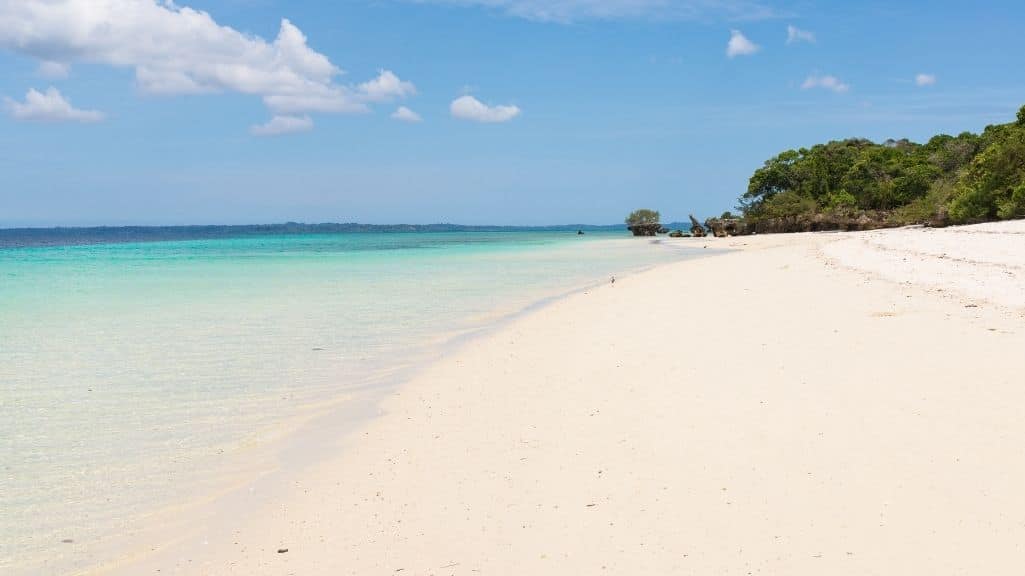 A beautiful view of a Pemba Island beach